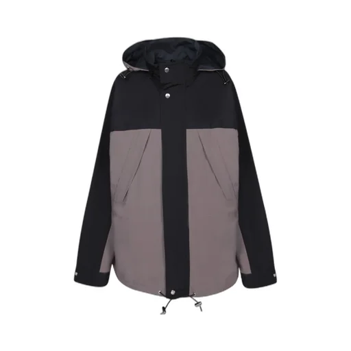 Funnel-Neck Reversible Zipped Jacket