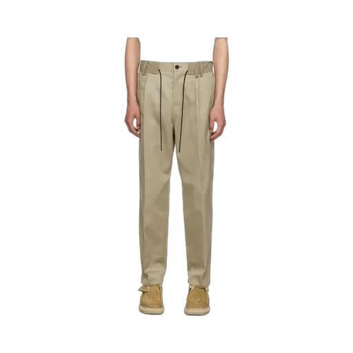 Straight-Leg Cotton Chino Trousers