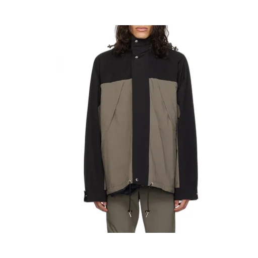Funnel-Neck Reversible Zipped Jacket