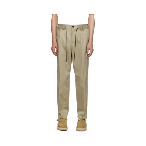 Straight-Leg Cotton Chino Trousers