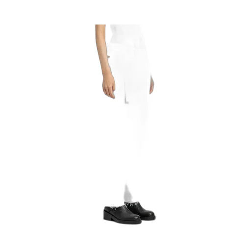 High-Waisted Belted Flared Jeans
