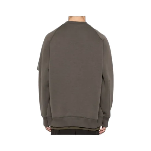 Long-Sleeved Twill Pullover