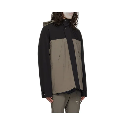 Funnel-Neck Reversible Zipped Jacket