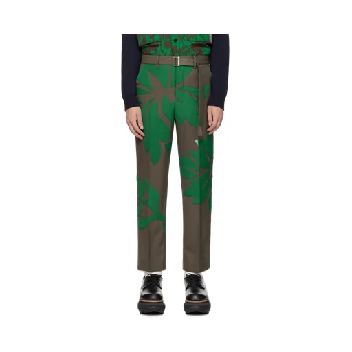 Floral Applique Casual Pants