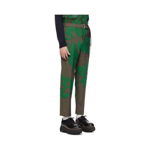 Floral Applique Casual Pants