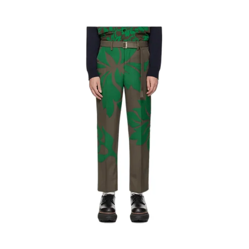 Floral Applique Casual Pants