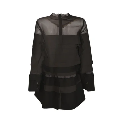 Layered-Effect A-Line Mini Dress