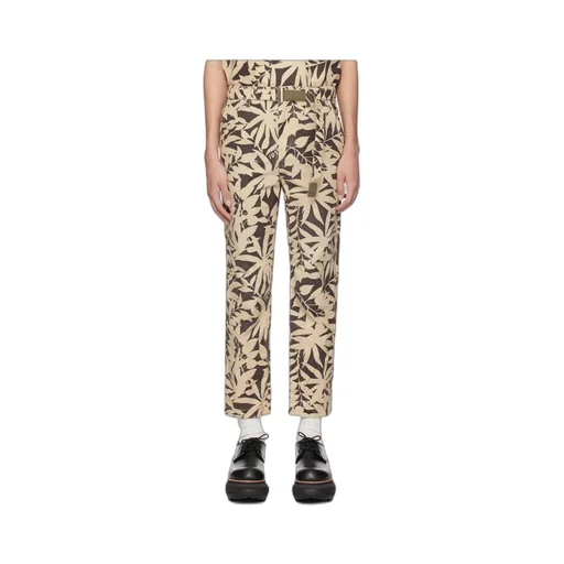 Logo Printing Details Casual Pants