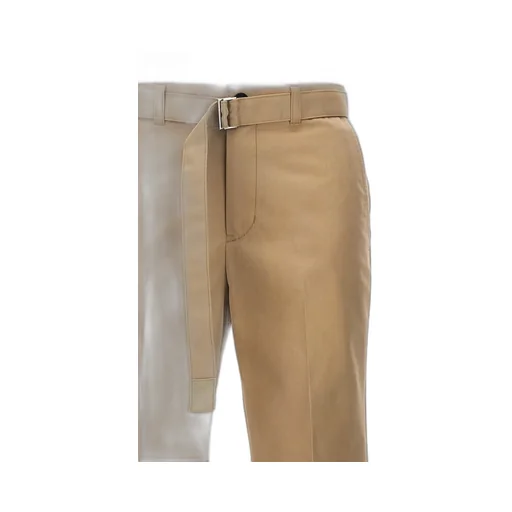 Flared Belted Trousers