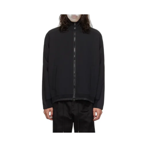 High-Neck Zip-Up Jacket