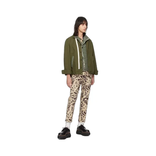Logo Printing Details Casual Pants