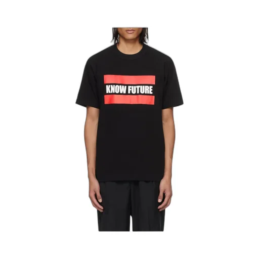 Slogan-Printed Crewneck T-Shirt