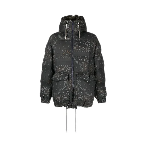 Bandana-Print Padded Jacket
