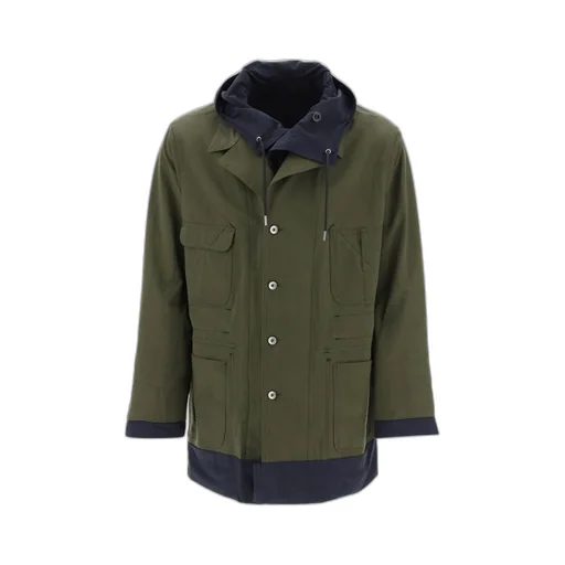 Single-Breasted Layered Coat