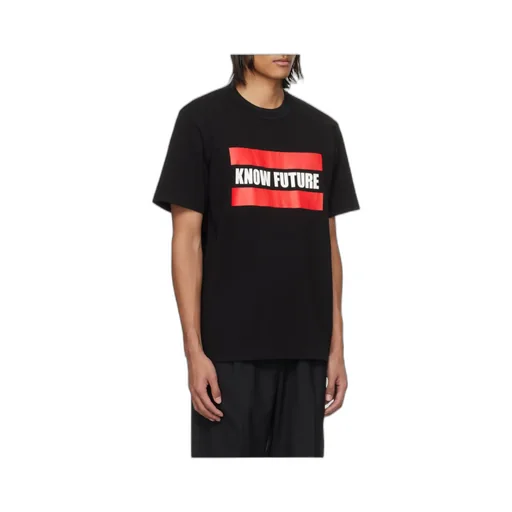 Slogan-Printed Crewneck T-Shirt