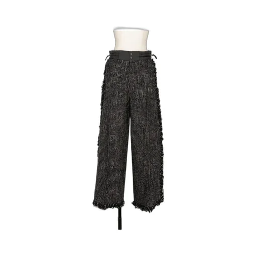 Tweed Straight Casual Pants