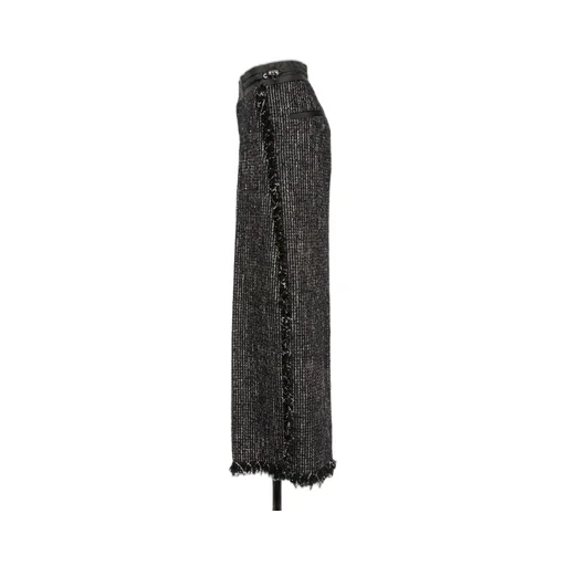 Tweed Straight Casual Pants