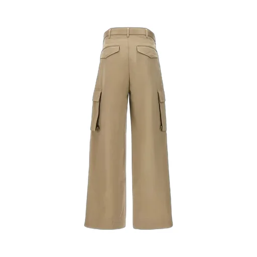 Wide Leg Belted Trousers