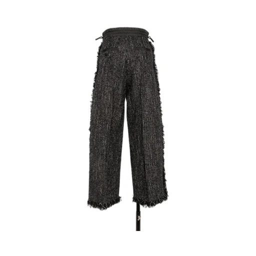 Tweed Straight Casual Pants