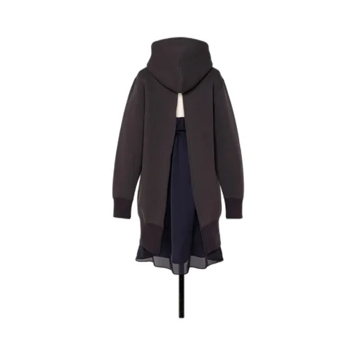 Drawstring Layered Hoodie