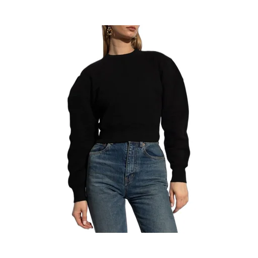 Balloon-Sleeved Sweatshirt