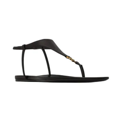 Cassandra Logo Plaque Sandals