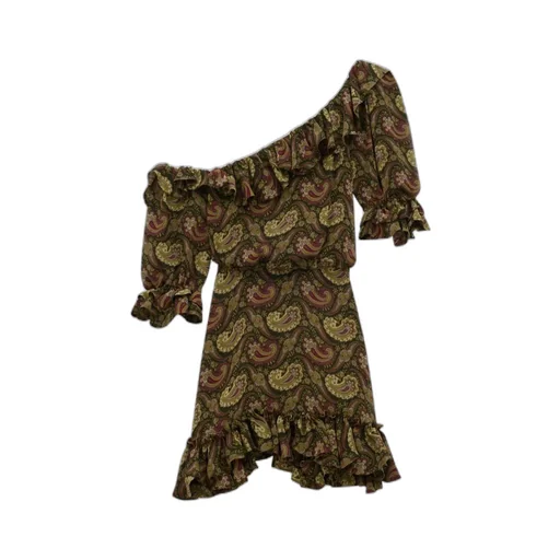 Ruffled One-Shoulder Dress
