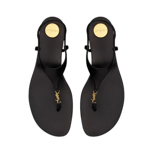 Cassandra Logo Plaque Sandals