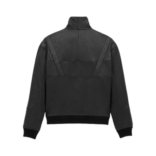 Zip-Up High Neck Blouson