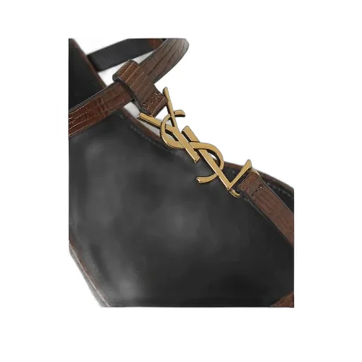 Logo Plaque Open Toe Sandals