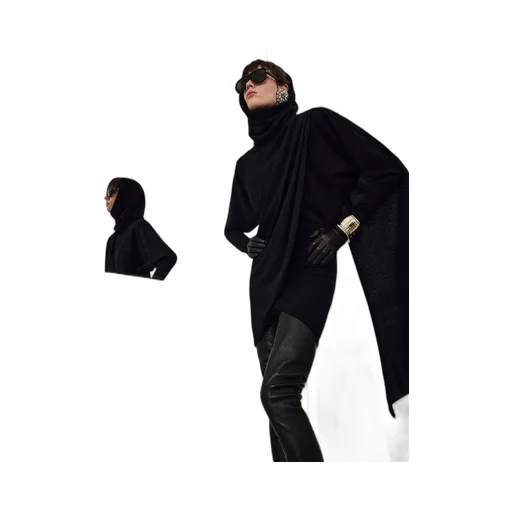 Long-Sleeved Hooded Dress