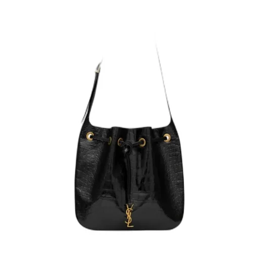 Paris Vii Medium Hobo Bag In Crocodile-Embossed Patent Leather