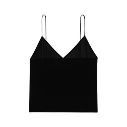 Sheer-Panel Vest Top