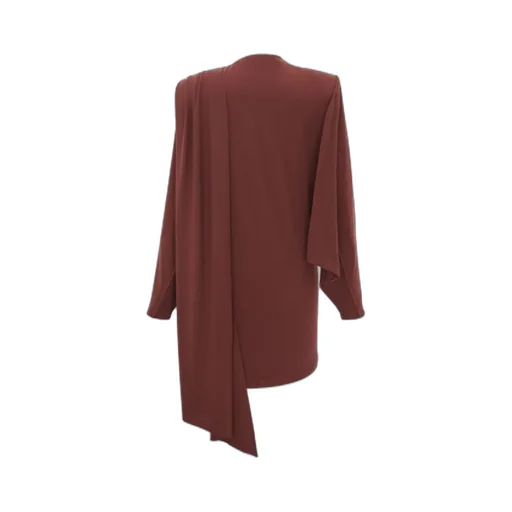 Draped Asymmetric Dress
