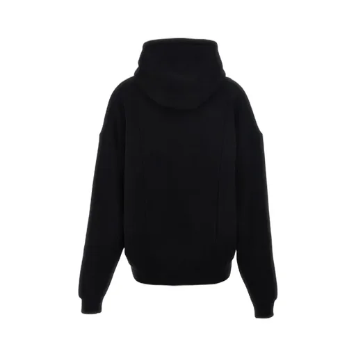 Zip Detailed Long-Sleeved Hoodie