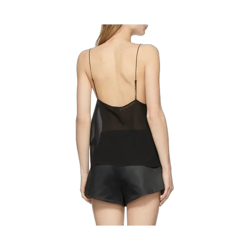 Sheer-Panel Vest Top