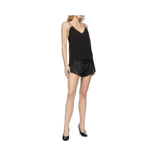 Sheer-Panel Vest Top
