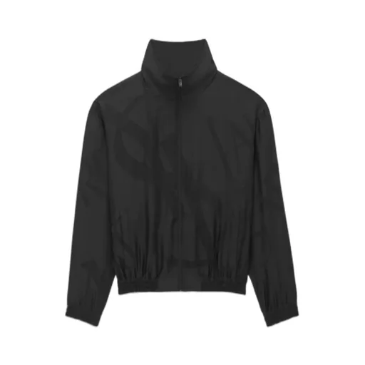 Logo Printed Zip-Up Jacket