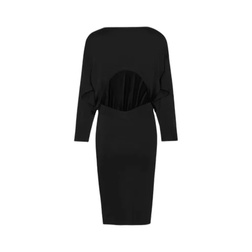 Backless Long-Sleeved Dress