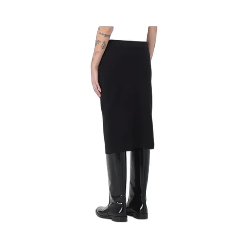 Mid-Rise Knitted Midi Skirt