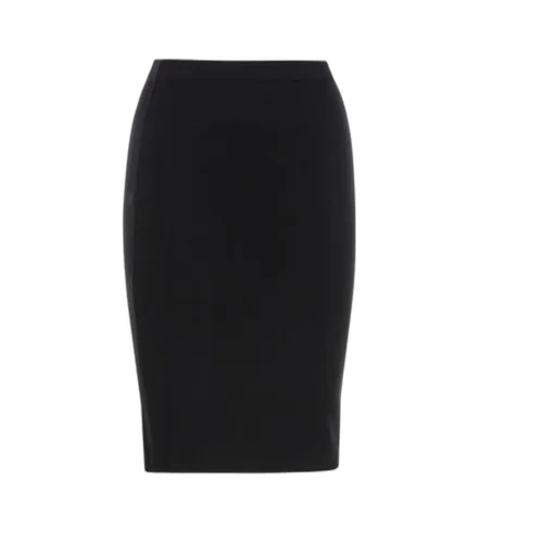 Mid-Rise Knitted Midi Skirt