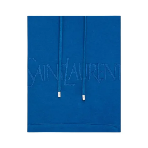 Logo Embroidered Drawstring Hoodie