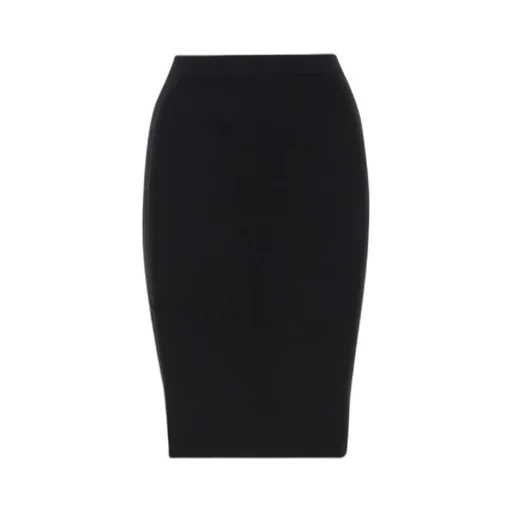 Mid-Rise Knitted Midi Skirt