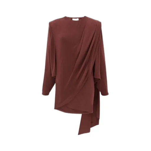 Draped Asymmetric Dress