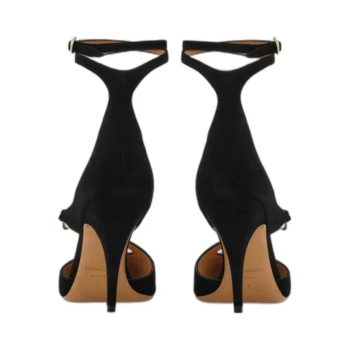 Peep-Toe Pump With Gancini Detail