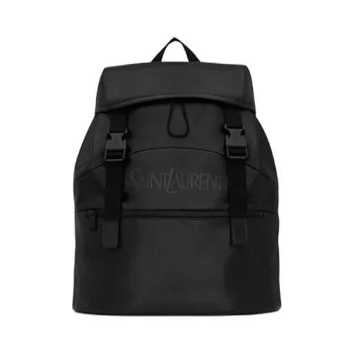 Buckle Detailed Zip-Up Backpack