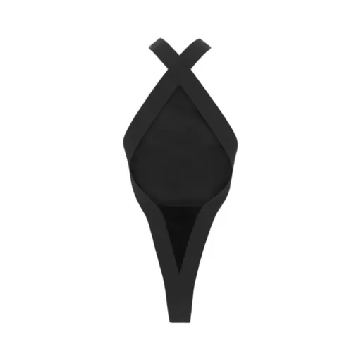 Sleeveless Velvet Bodysuit