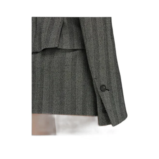 Chevron Single-Breasted Blazer