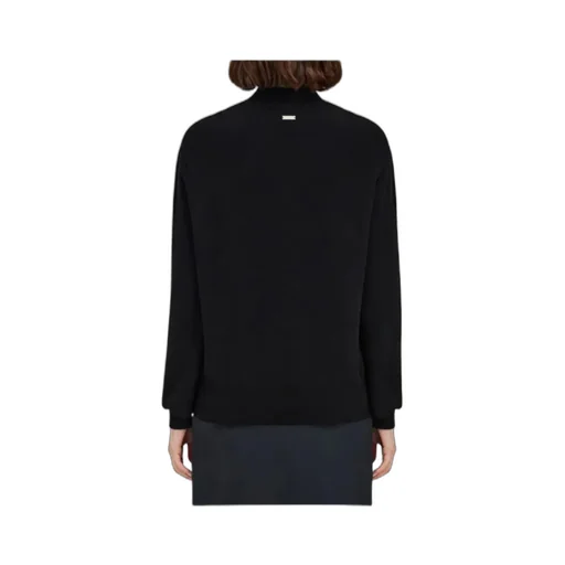 Flower Embellished Turtleneck Jumper