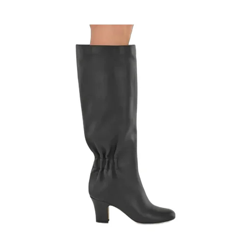 Knee Boot With Ruched Detail